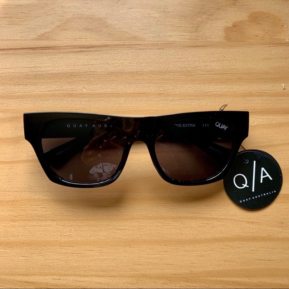 Quay Australia Something Extra Sunglasses in Black - Picture 3 of 8